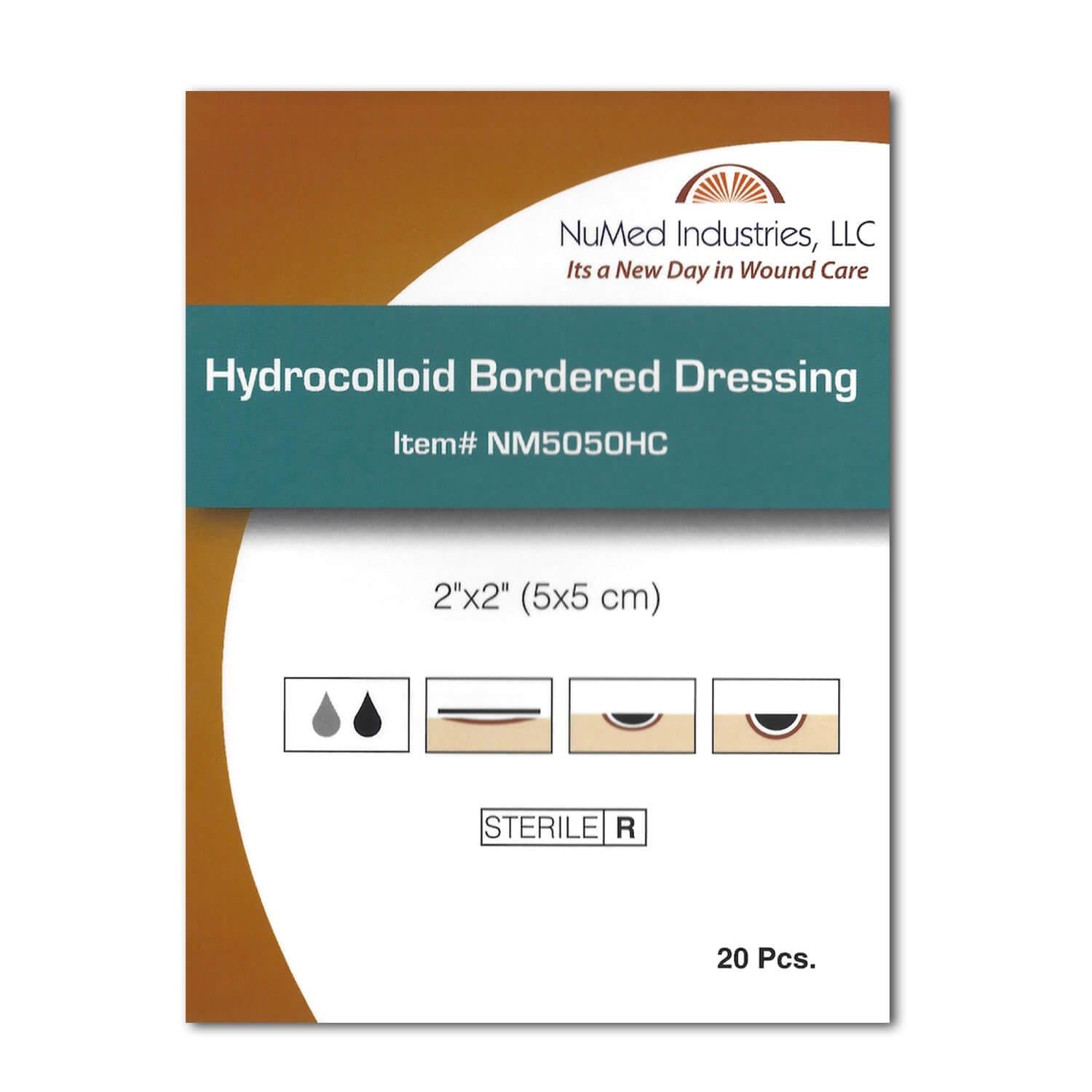 Hydrocolloid Dressing 2x2 (20 ct.) BODYARMOR MEDICAL SUPPLIES